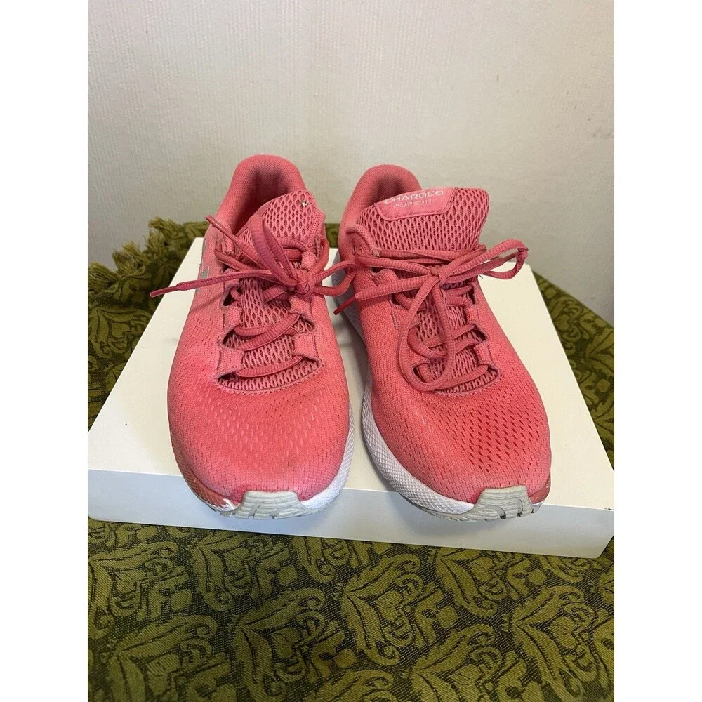 Under Armour Charged Pursuit 2 Pink Fuchsia Size 8.5 Women’s Sneakers Atletic